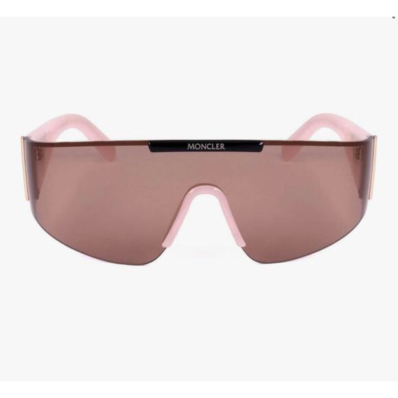 Moncler Ombrate Mask Sunglasses - 25E Pink/Brown - Picture 1 of 3